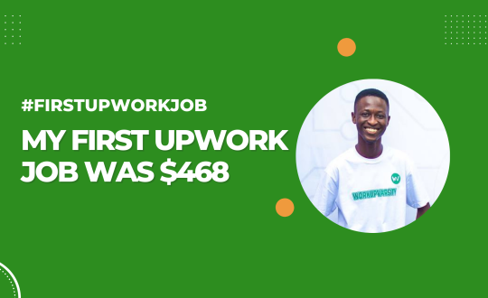 first upwork job